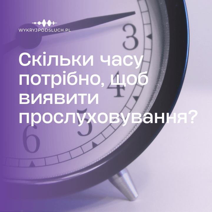 Скільки часу потрібно, щоб виявити прослуховування?