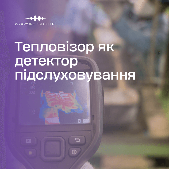 Тепловізор як детектор підслуховування